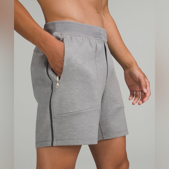 Lululemon Athletica Men’s Gray Textured Tech Shorts size Small EUC - Picture 4 of 7